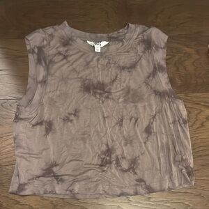 JoyLab Purple Tie-Dye Muscle Tee